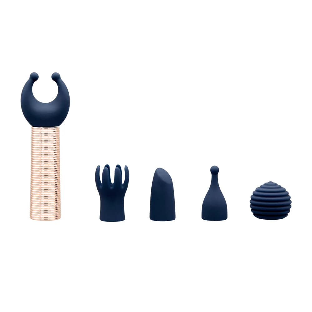 Pillow Talk Secrets Desires 6-Piece Silicone Mini Massager Set Navy thumbnail 9
