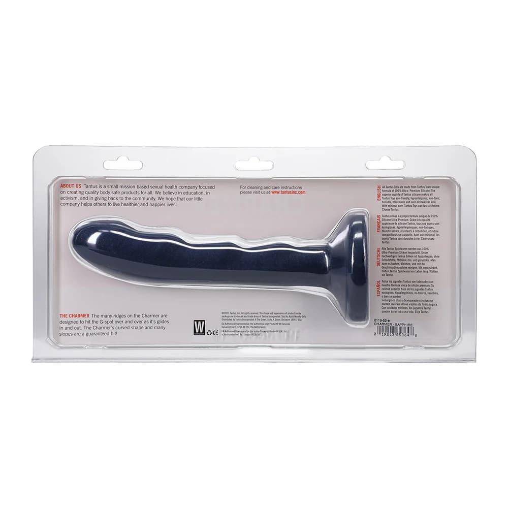 Tantus Charmer 8 in. G-Spot Dildo Sapphire thumbnail 6