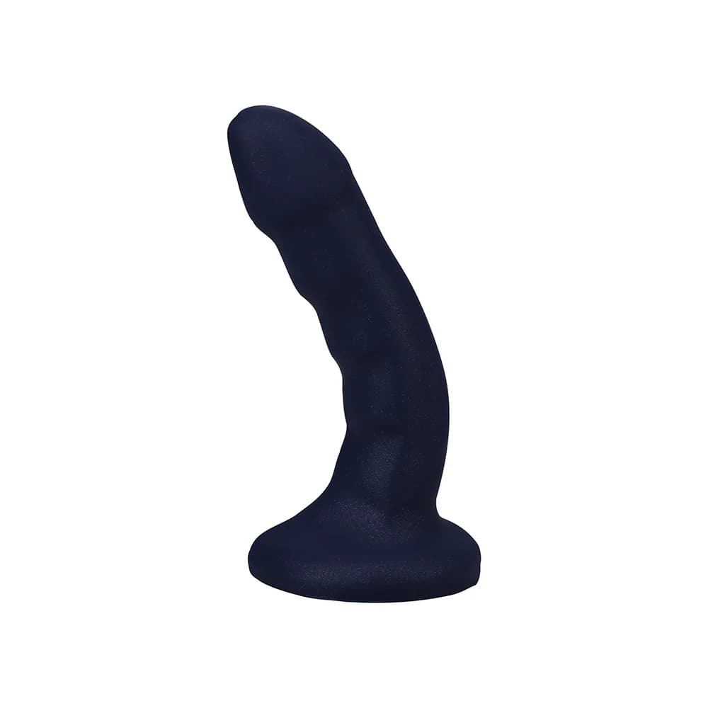 Tantus Curve 6.5 in. Dildo Medium-Firm Sapphire thumbnail 2