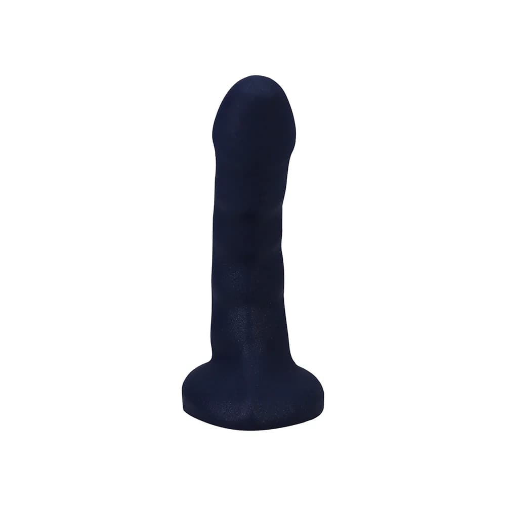 Tantus Curve 6.5 in. Dildo Medium-Firm Sapphire thumbnail 3