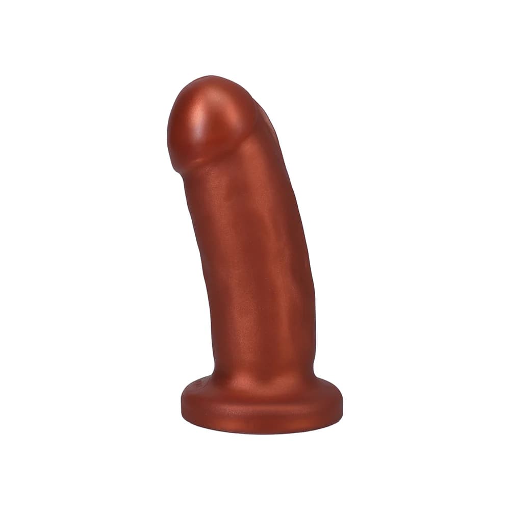 Tantus They/Them 5.5 in. Dildo Soft Copper thumbnail 2