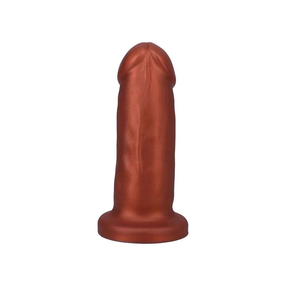 Tantus They/Them 5.5 in. Dildo Soft Copper thumbnail 3