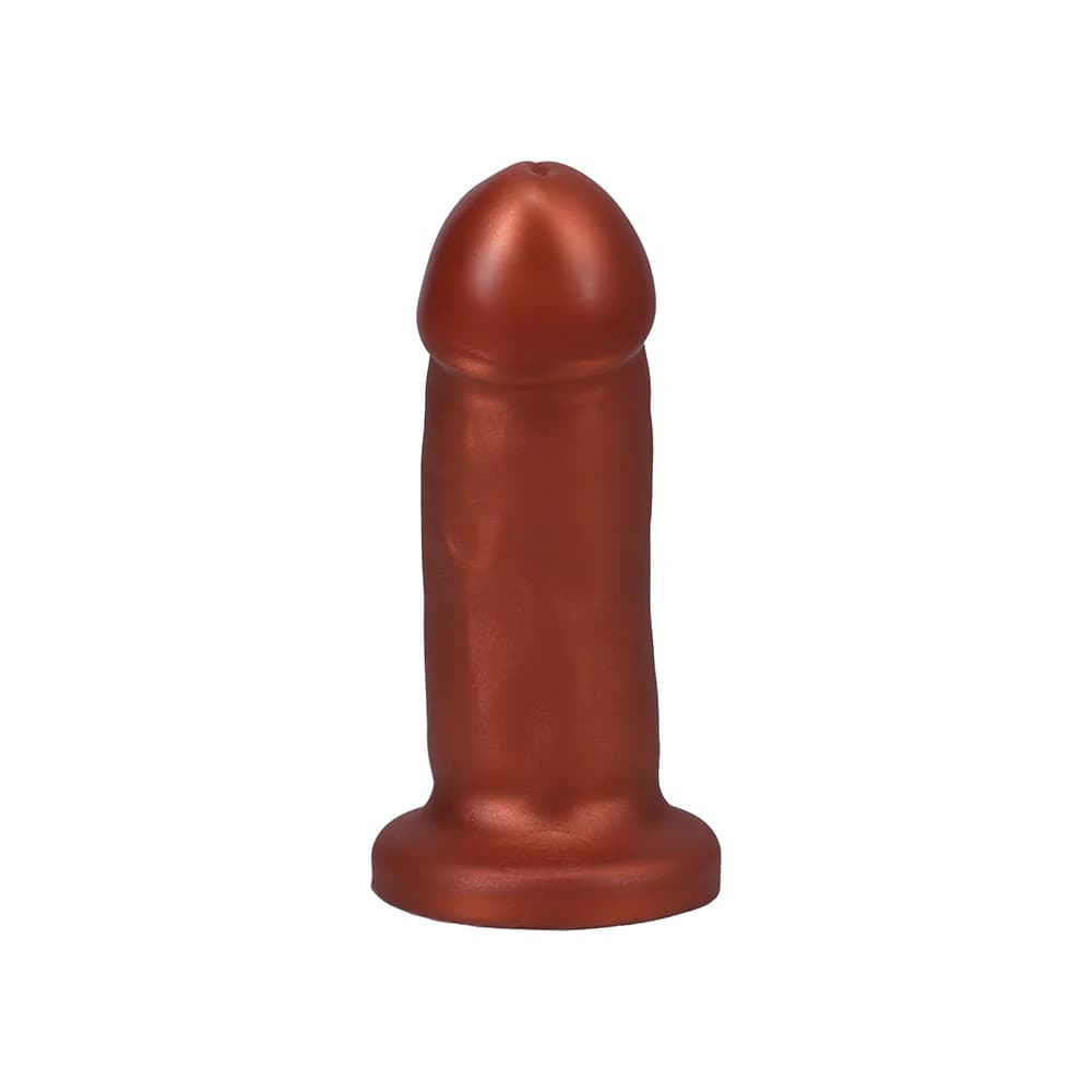 Tantus They/Them 5.5 in. Dildo Soft Copper thumbnail 4