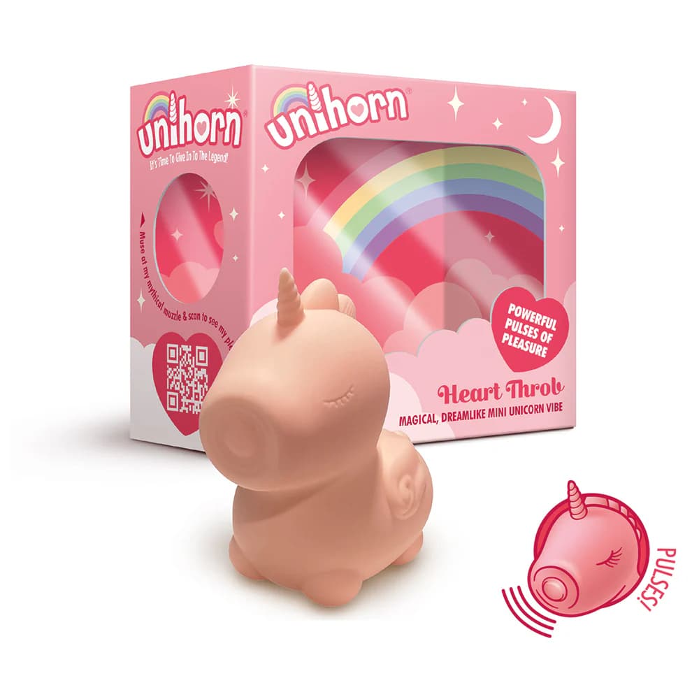 Unihorn Heart Throb Pulsing Vibrator Pink thumbnail 3
