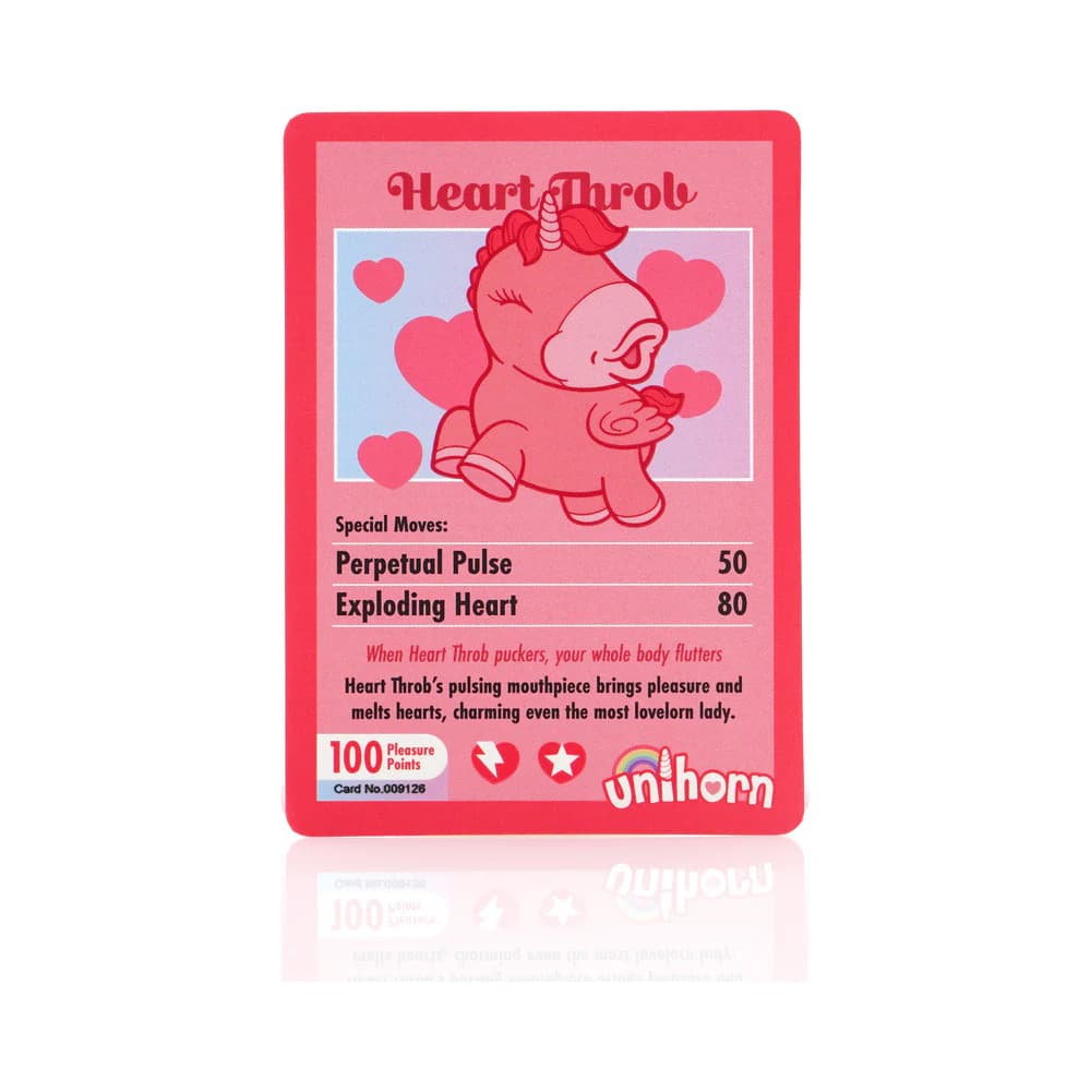 Unihorn Heart Throb Pulsing Vibrator Pink thumbnail 6