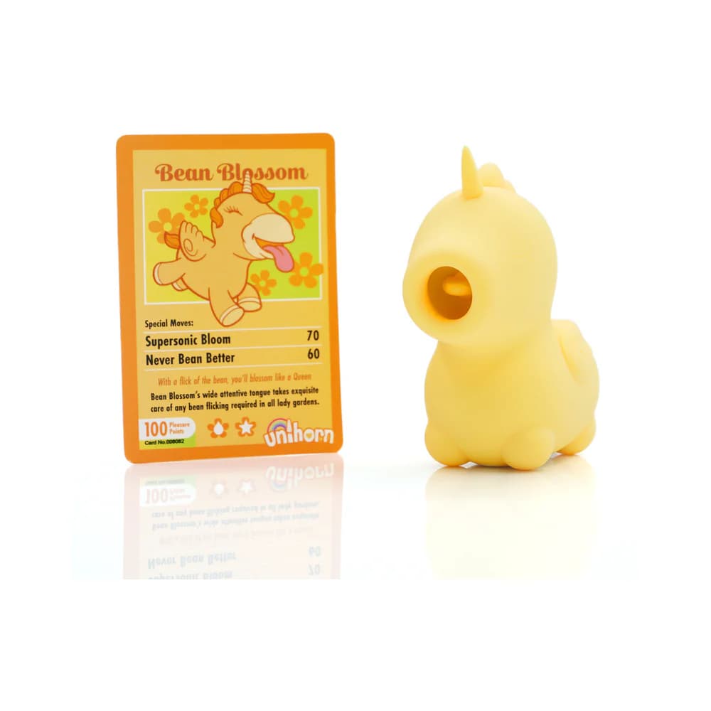 Unihorn Bean Blossom Flicking Vibrator Yellow thumbnail 5