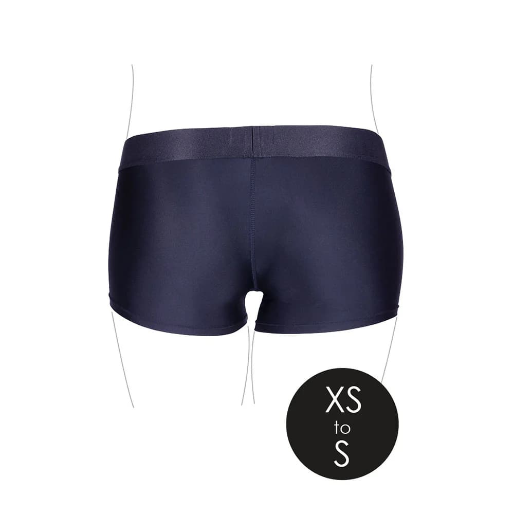 Ouch! Vibrating Strap-on Boxer Black XS/S thumbnail 6
