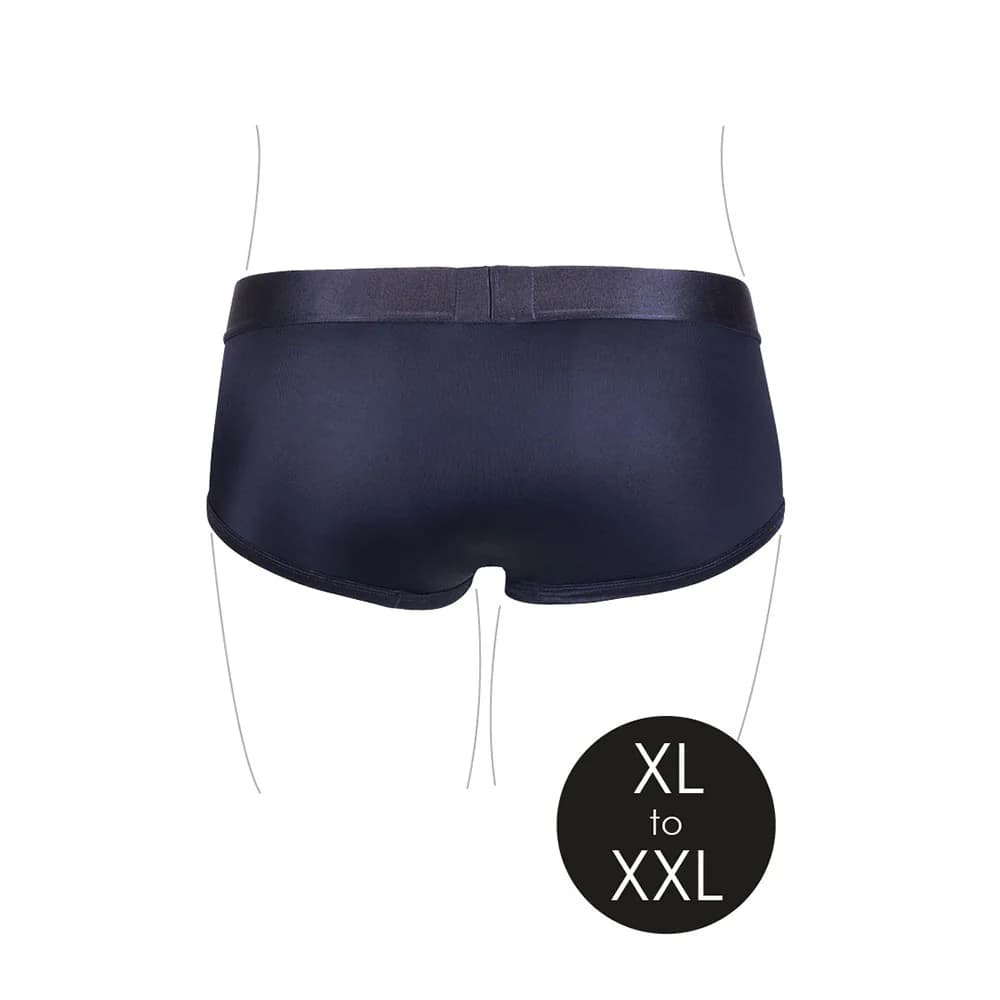 Ouch! Vibrating Strap-on Brief Black XL/2XL thumbnail 6