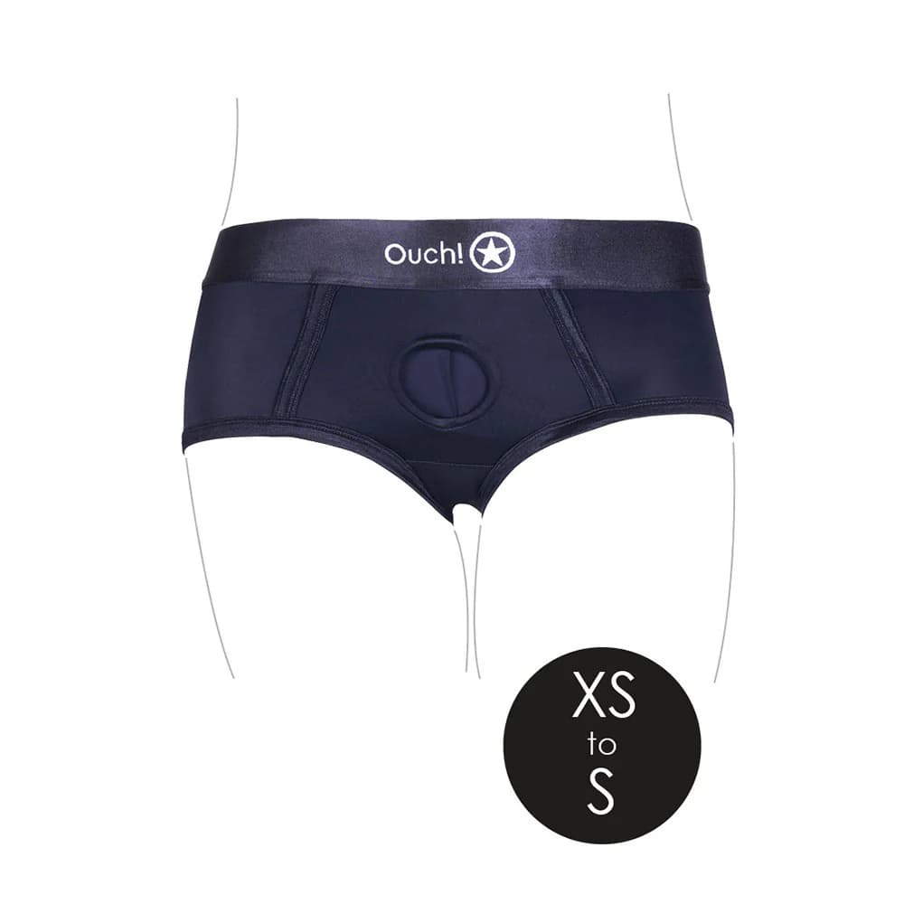 Ouch! Vibrating Strap-on Brief Black XS/S thumbnail 5