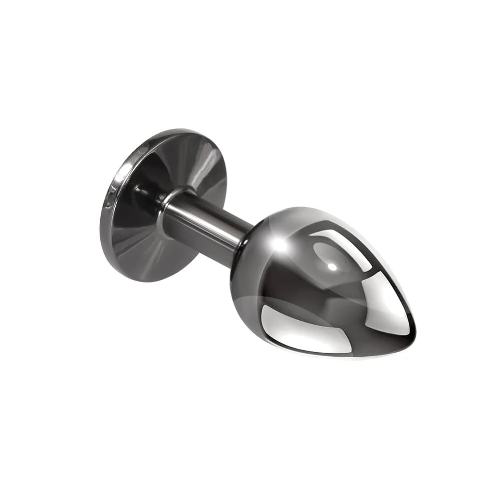 Playboy Tux Small Metal Anal Plug Hematite thumbnail 4