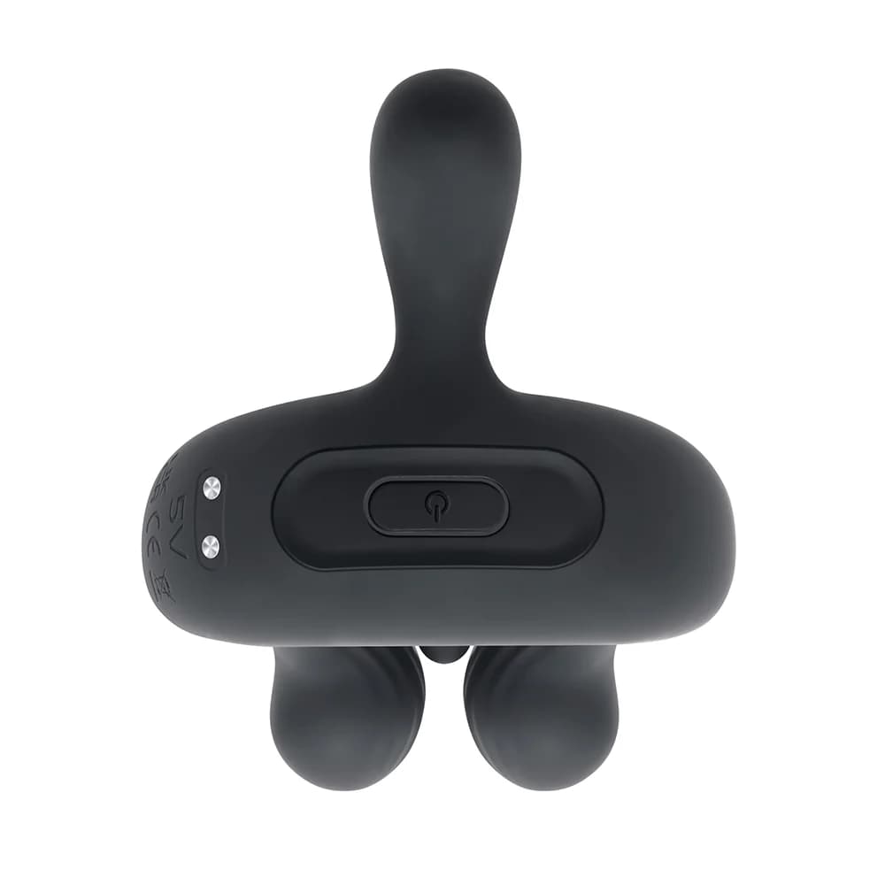 Playboy Triple Play Vibrating Cockring with Stimulator Black thumbnail 4