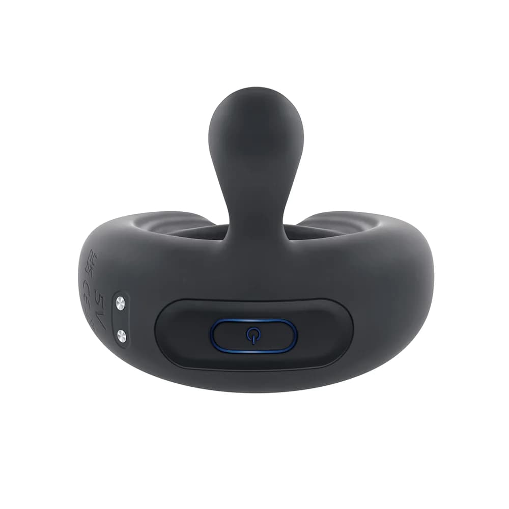 Playboy Triple Play Vibrating Cockring with Stimulator Black thumbnail 7