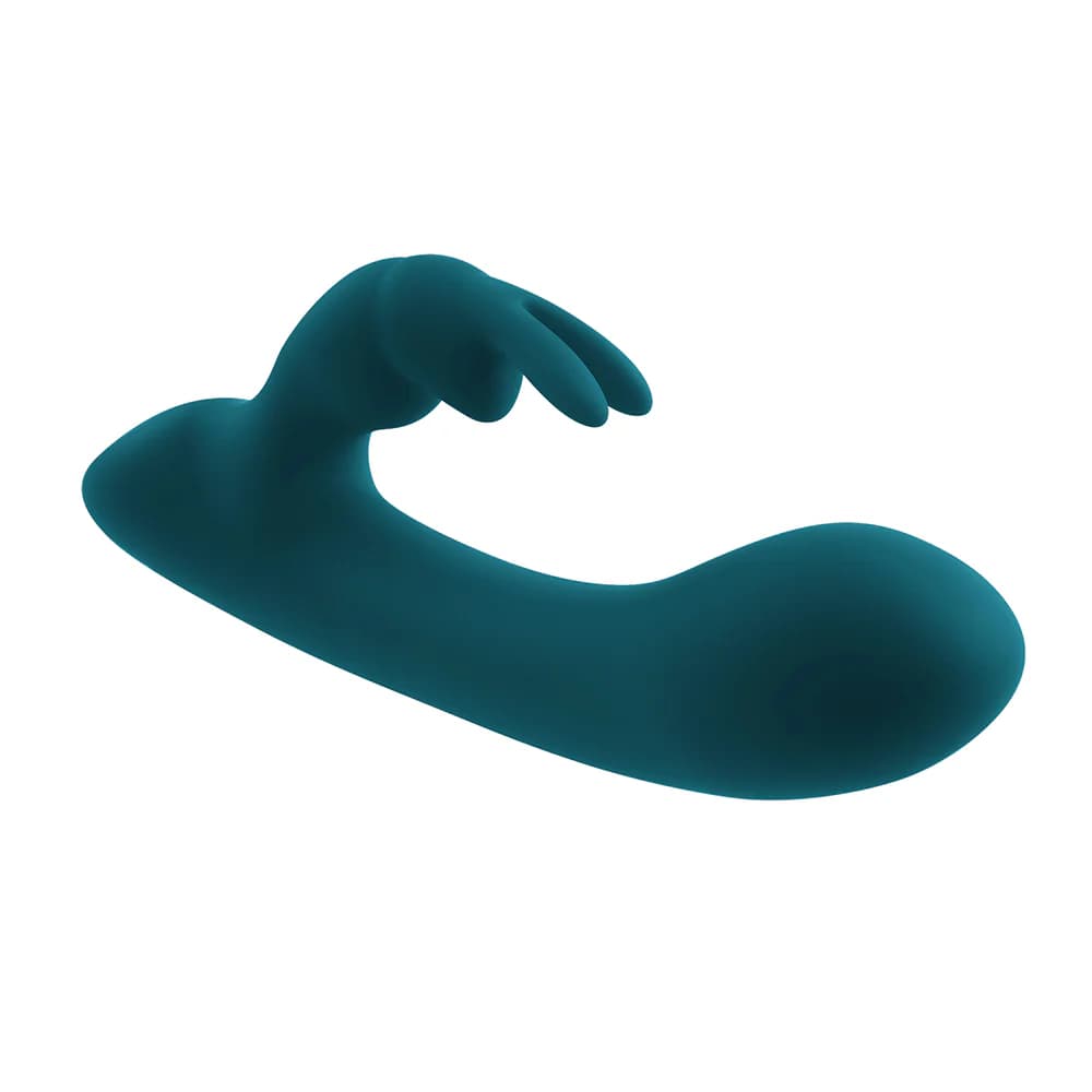Playboy Lil Rabbit Rechargeable Silicone Dual Stimulation Vibrator Deep Teal thumbnail 8