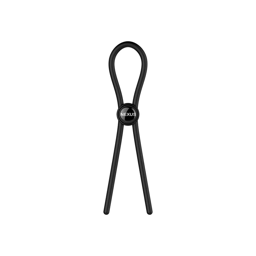 Nexus Forge Adjustable Silicone Lasso Cockring Black thumbnail 2