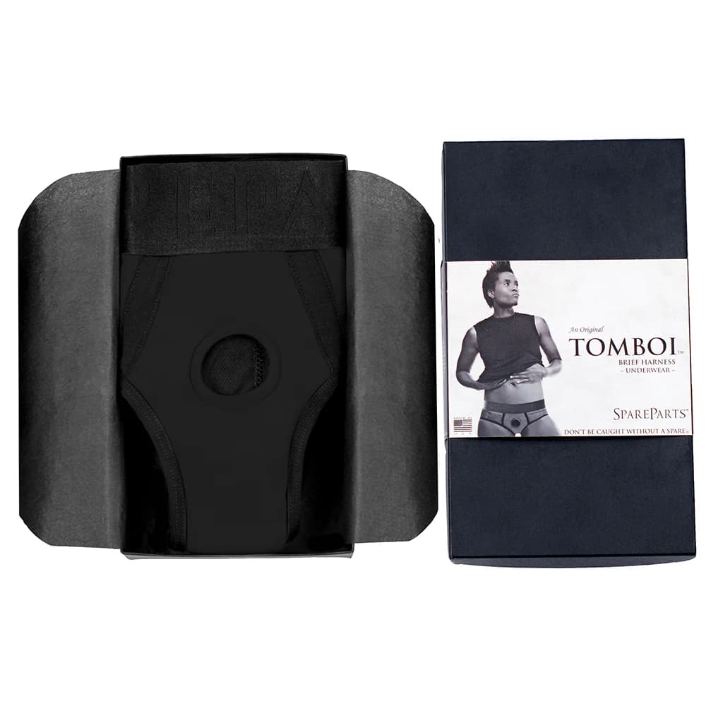 SpareParts Tomboi Nylon Briefs Harness Black Size L thumbnail 8
