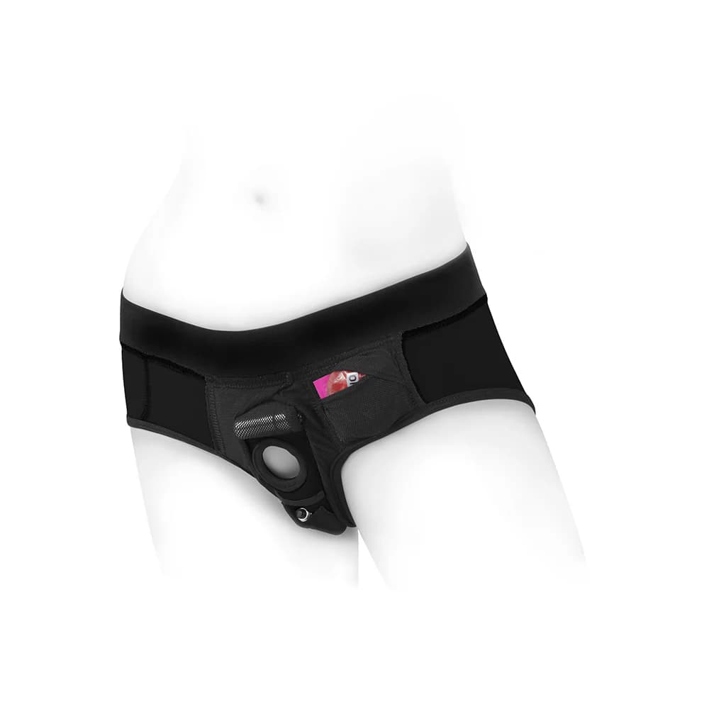 SpareParts Tomboi Nylon Briefs Harness Black Size 2XL thumbnail 5