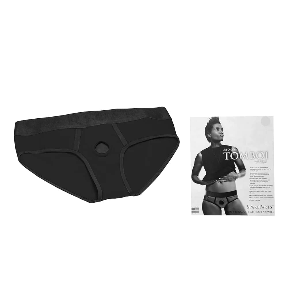 SpareParts Tomboi Nylon Briefs Harness Black Size 3XL thumbnail 7