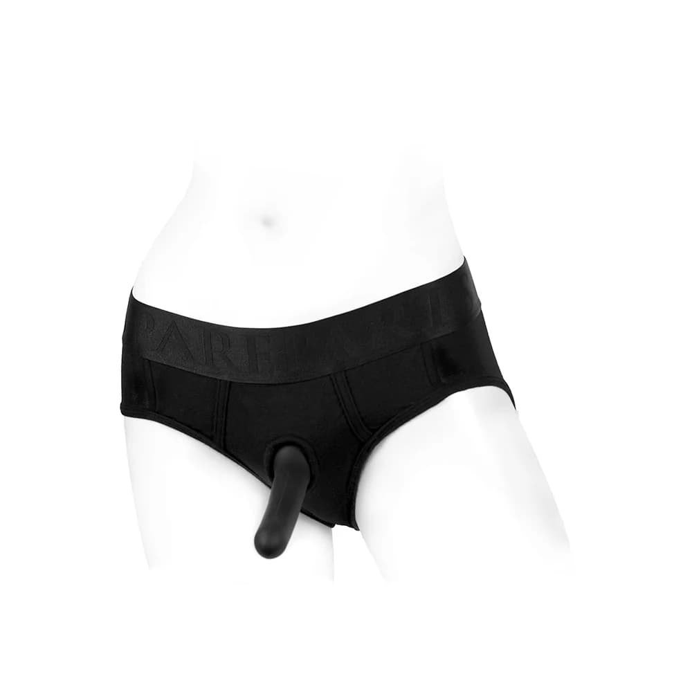 SpareParts Tomboi Rayon Briefs Harness Black Size S thumbnail 6
