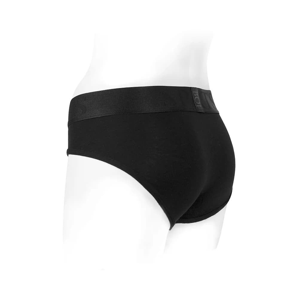SpareParts Tomboi Rayon Briefs Harness Black Size M thumbnail 3