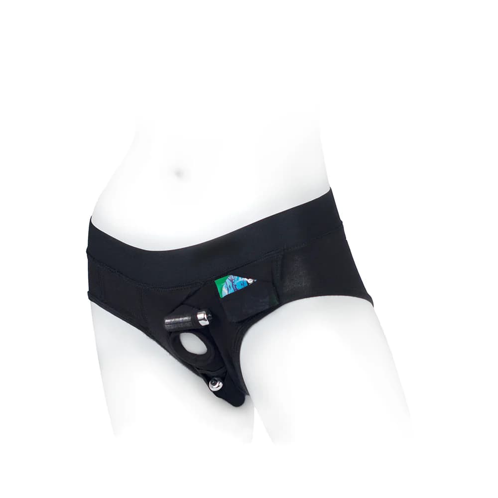 SpareParts Tomboi Rayon Briefs Harness Black Size M thumbnail 5