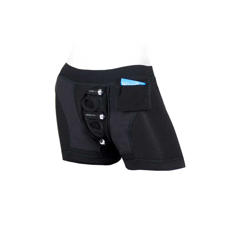 SpareParts Tomboii Rayon Boxer Briefs Harness Black Size S thumbnail 7