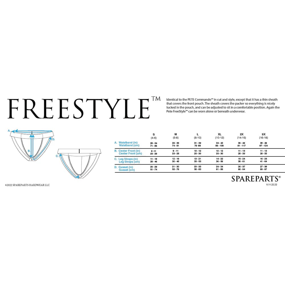 SpareParts Pete Freestyle Nylon Packing Jock Black Size S thumbnail 7