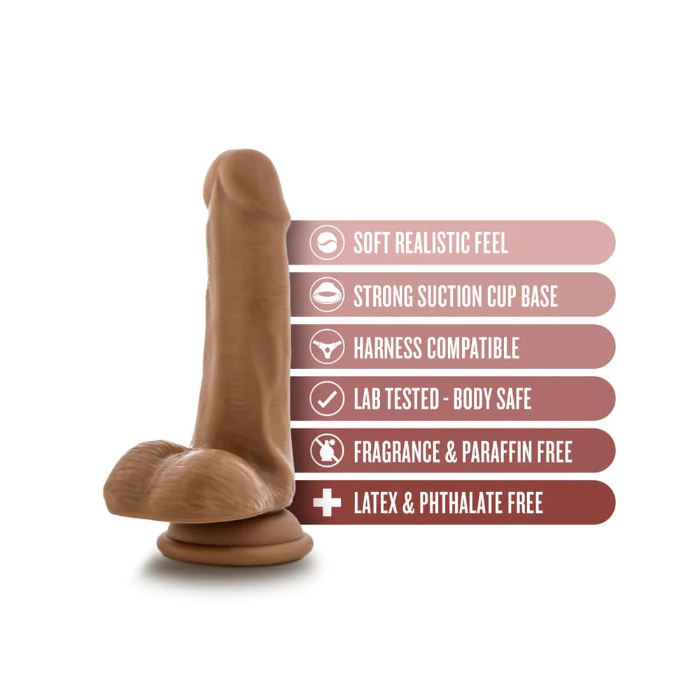 Dr. Skin Dr. Jeffrey Realistic 6.5 in. Dildo with Balls Tan thumbnail 8