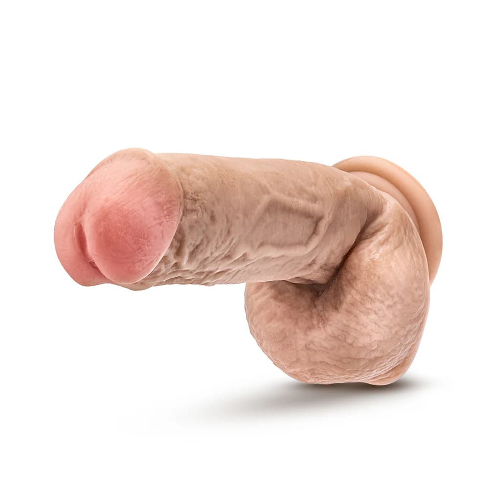 Dr. Skin Mr. D Realistic 8.5 in. Dildo with Balls Beige thumbnail 4