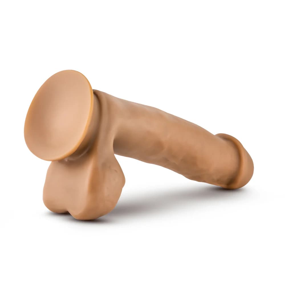 Dr. Skin Dr. Mark 7 in. Dildo with Balls Tan thumbnail 5
