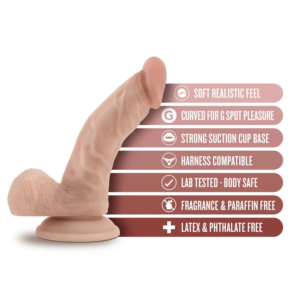 Dr. Skin Dr. Stephen 6.5 in. Dildo with Balls Beige thumbnail 7