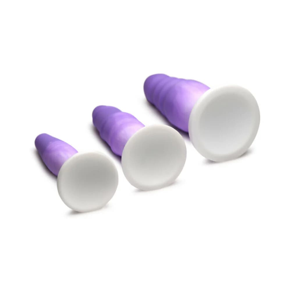Simply Sweet Silicone Butt Plug Set Purple thumbnail 2