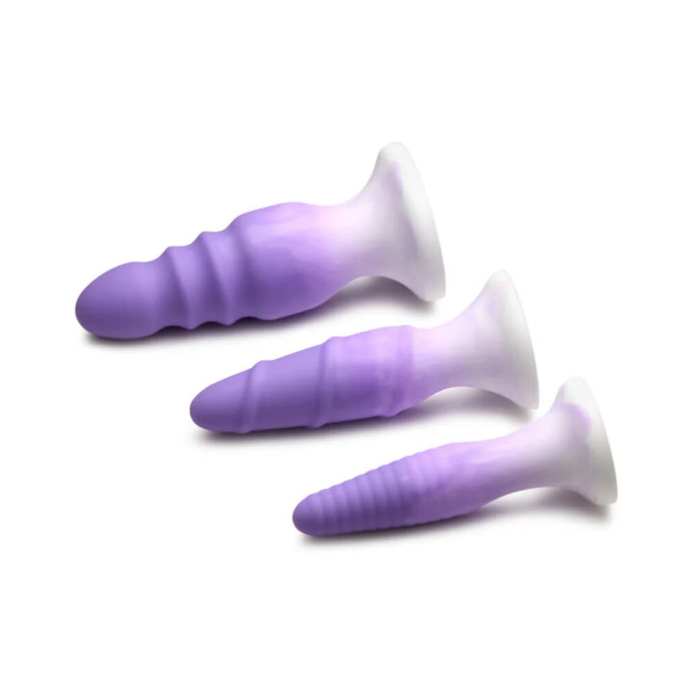 Simply Sweet Silicone Butt Plug Set Purple thumbnail 3