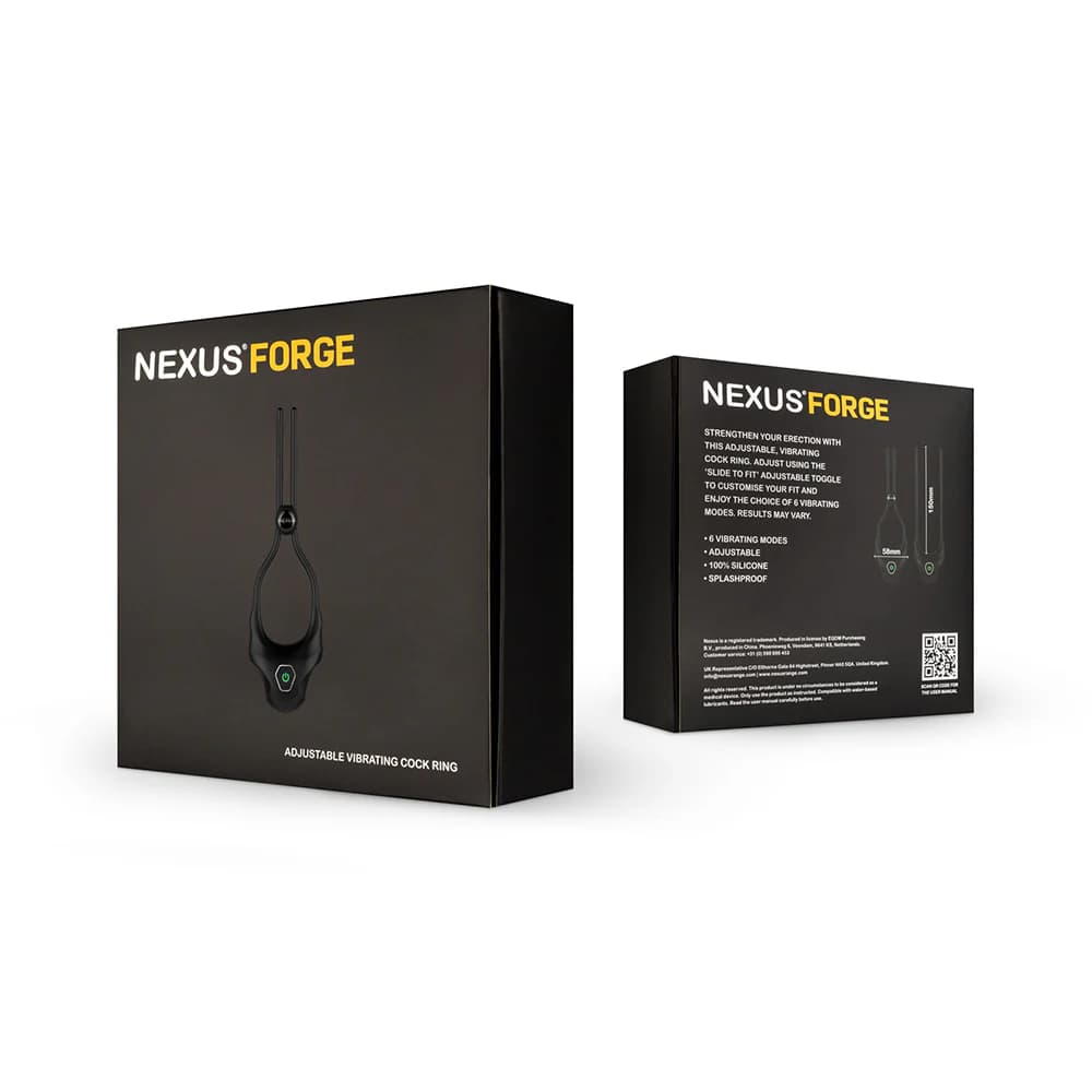 Nexus Forge Adjustable Vibrating Cock Ring Black thumbnail 10