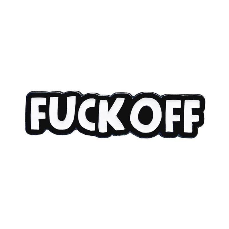 Geeky & Kinky Fuck Off Enamel Pin
