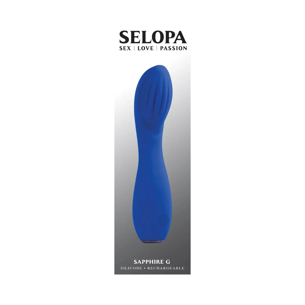 Selopa Sapphire G Rechargeable Vibe Silicone Blue thumbnail 9