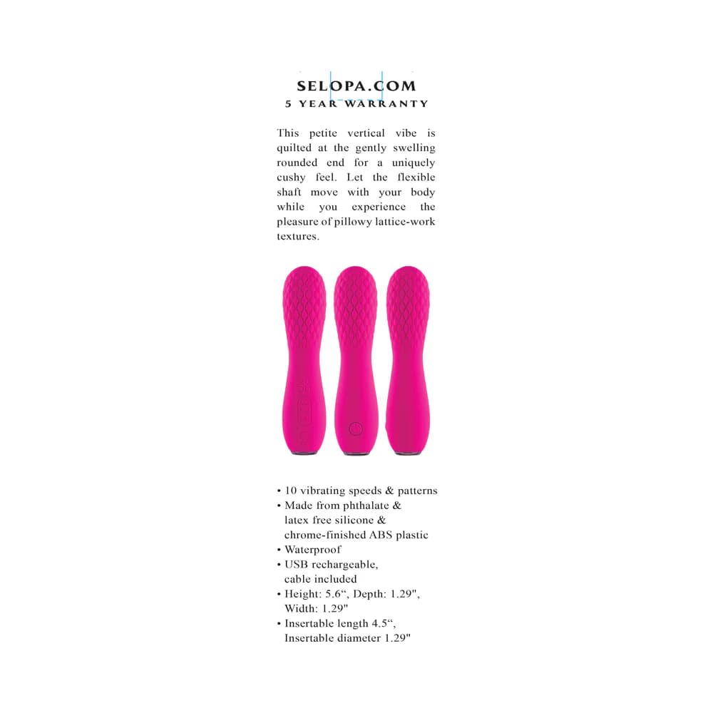 Selopa Razzle Dazzle Rechargeable Vibe Silicone Pink thumbnail 8