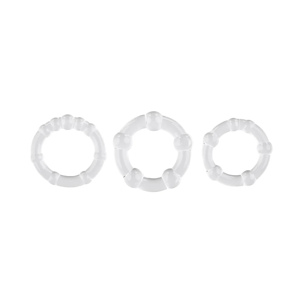 Selopa Erection Rings Cock Ring Set Clear thumbnail 5