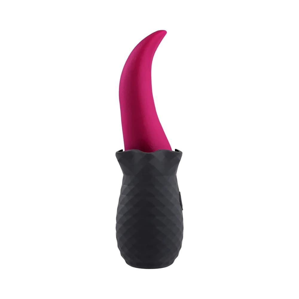 Selopa Tongue Teaser Vibe Rechargeable Silicone Pink Black thumbnail 4