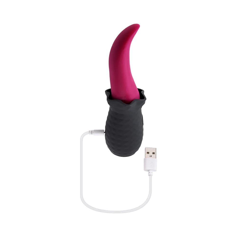 Selopa Tongue Teaser Vibe Rechargeable Silicone Pink Black thumbnail 8