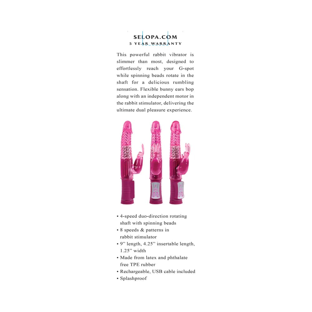 Selopa Rehargeable Bunny Rechargeable Vibe Pink thumbnail 7