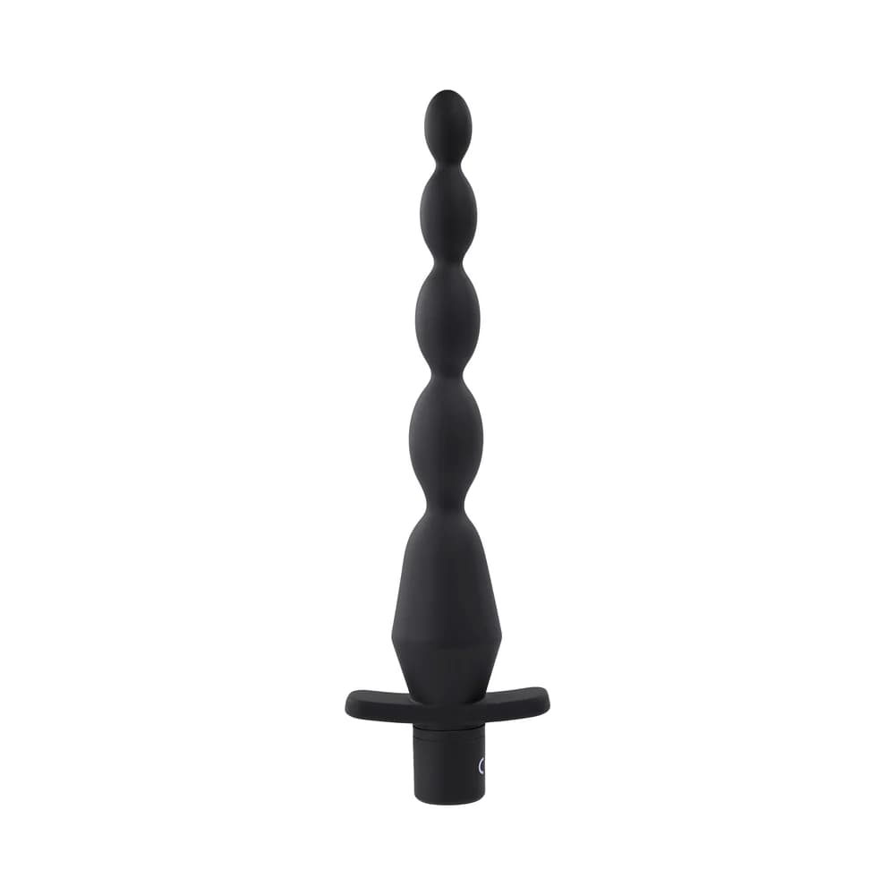 Selopa Vibrating Butt Beads Rechargeable Anal Silicone Black thumbnail 2