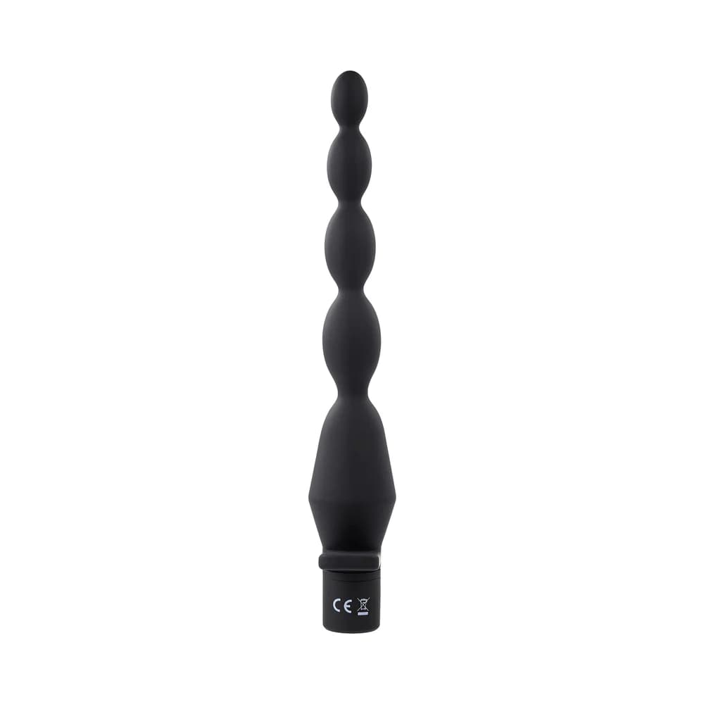 Selopa Vibrating Butt Beads Rechargeable Anal Silicone Black thumbnail 3