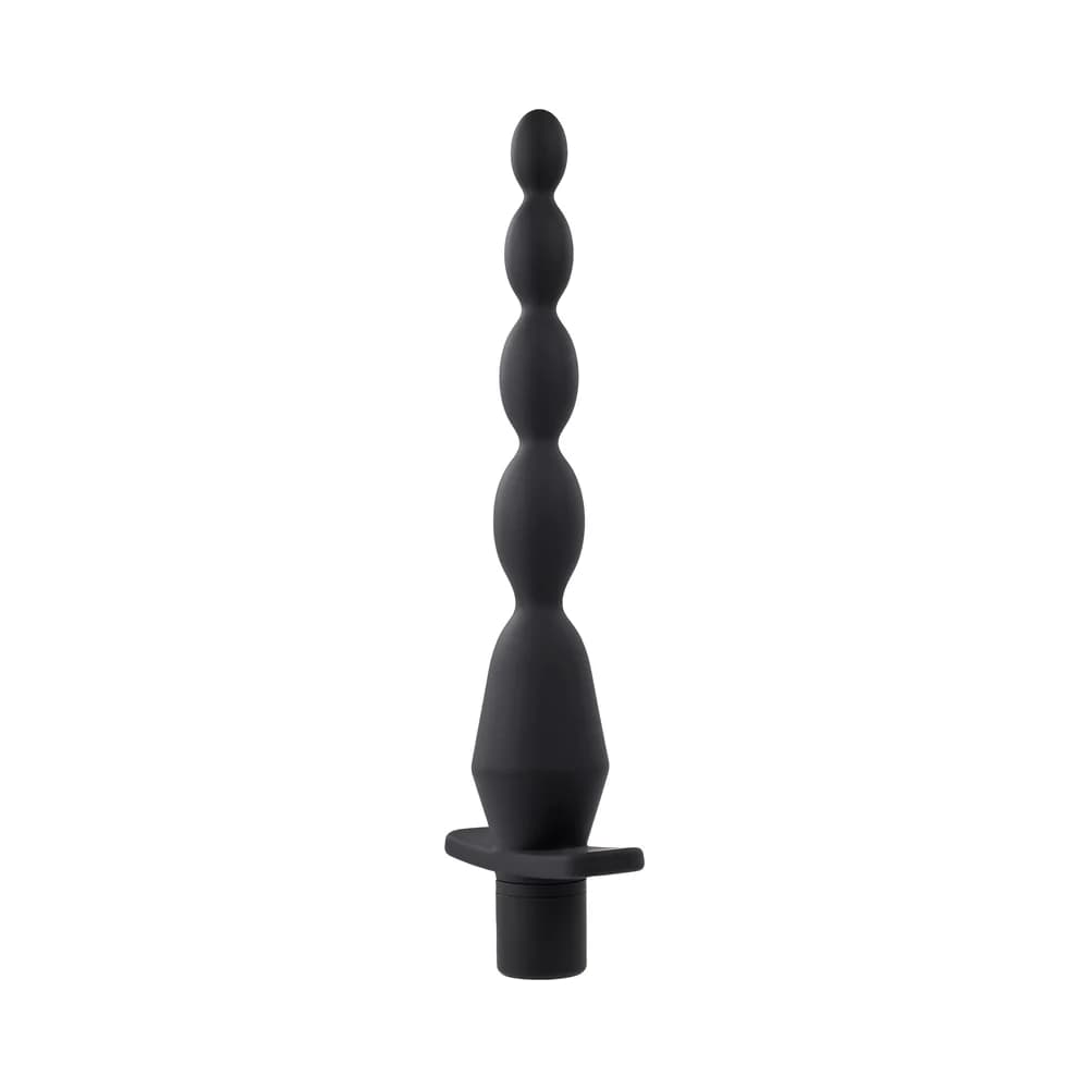 Selopa Vibrating Butt Beads Rechargeable Anal Silicone Black thumbnail 4