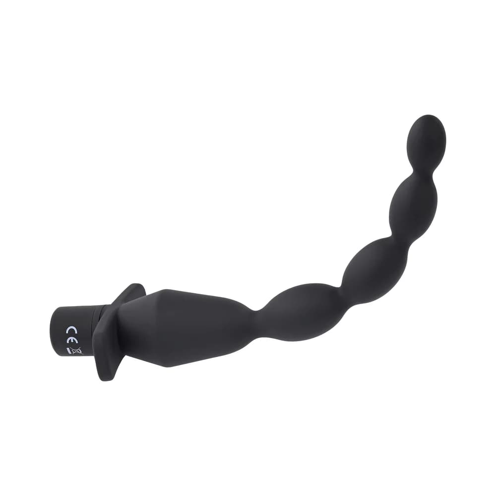 Selopa Vibrating Butt Beads Rechargeable Anal Silicone Black thumbnail 5