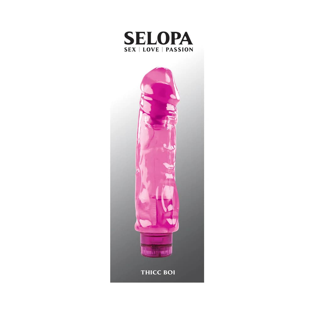 Selopa Thicc Boi Vibrating Vibe Rubber Pink thumbnail 8