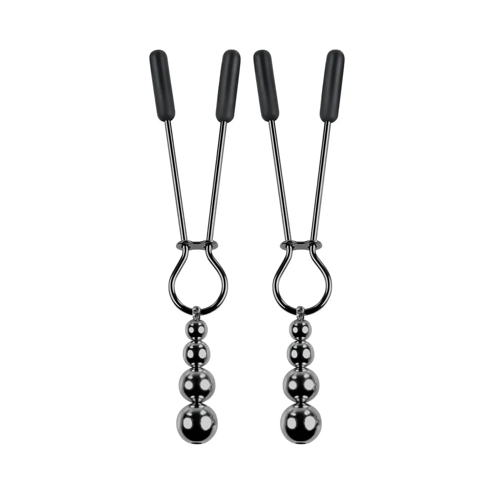 Selopa Beaded Nipple Clamps Stainless Steel Black Chrome thumbnail 3