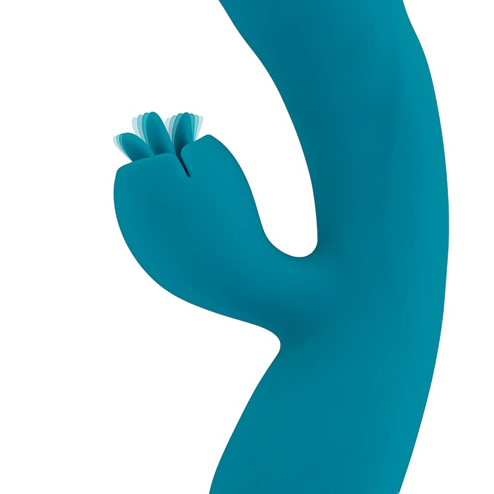 Evolved Fierce Flicker Rechargeable Dual Stim Vibe Silicone Teal thumbnail 4