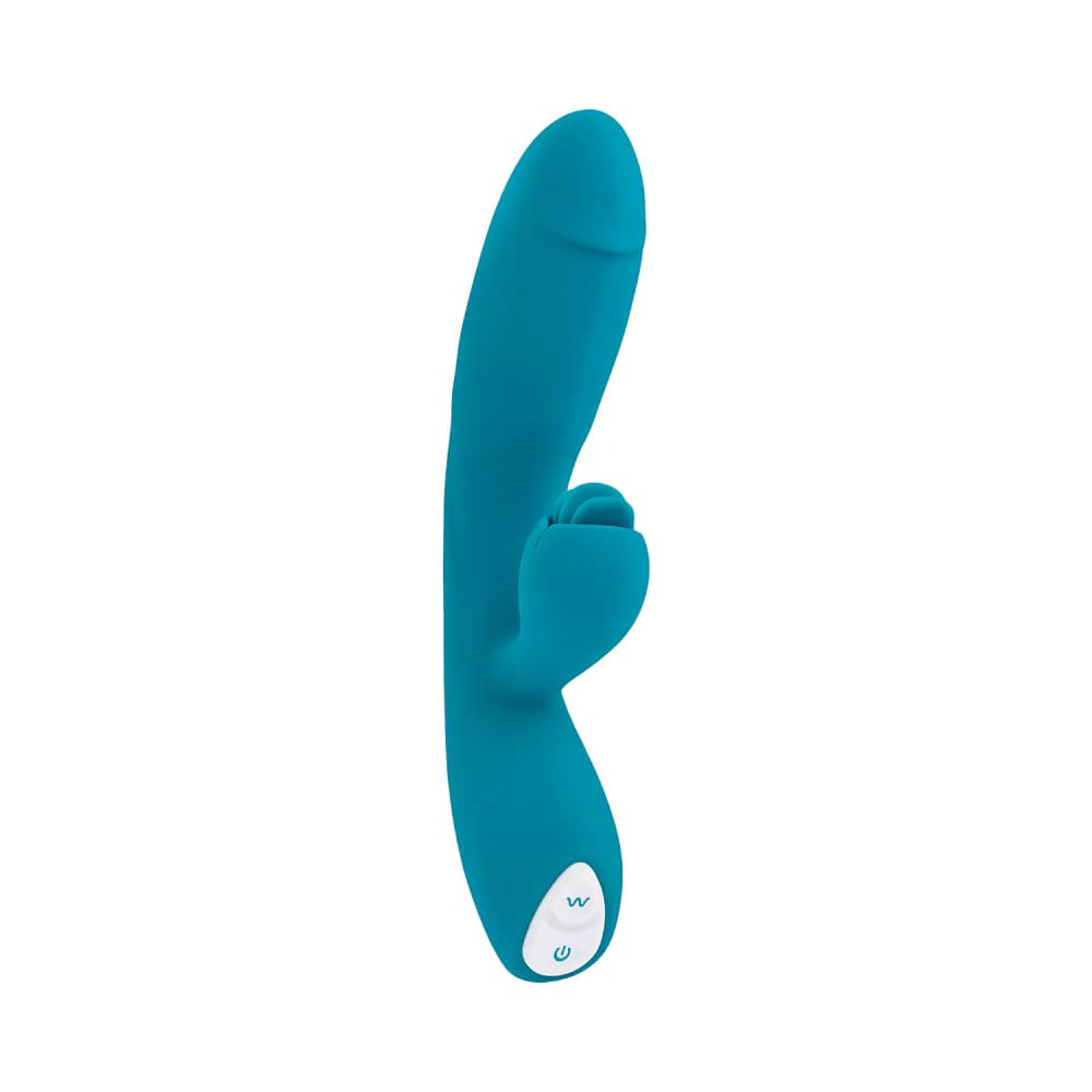 Evolved Fierce Flicker Rechargeable Dual Stim Vibe Silicone Teal thumbnail 7