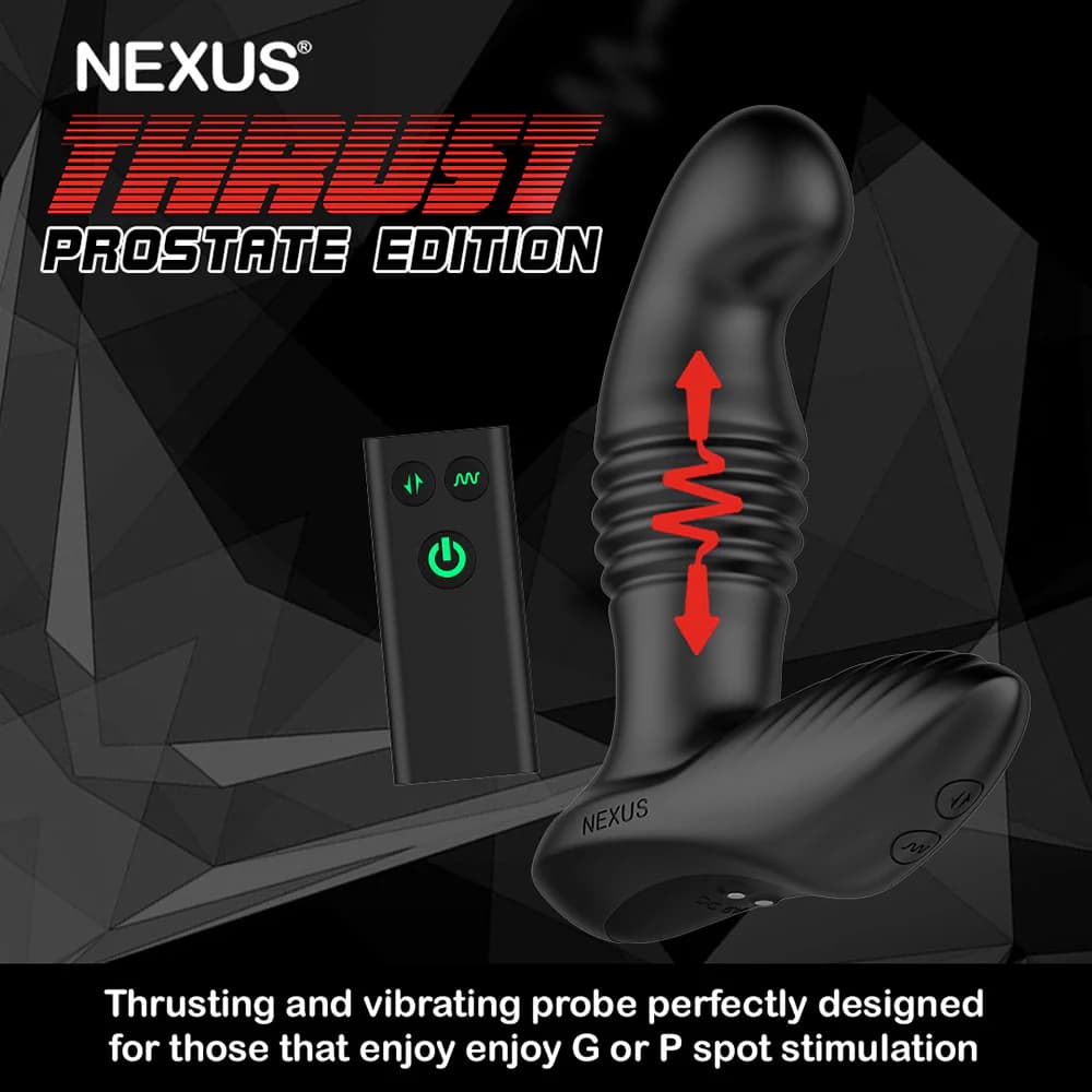 Nexus Thrust Prostate Edition Thrusting Vibrating Prostate and Perineum Massager Black thumbnail 8