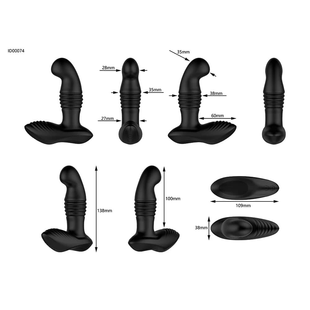 Nexus Thrust Prostate Edition Thrusting Vibrating Prostate and Perineum Massager Black thumbnail 9